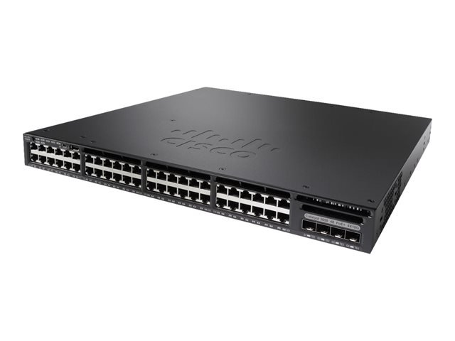 Cisco Catalyst 3650 48 Port Full PoE 2x10G Uplink LAN Base (Neuf)